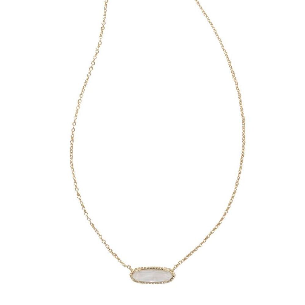 Kendra Scott Eva 14K Gold Over Brass Pendant Necklace Mother of Pearl
